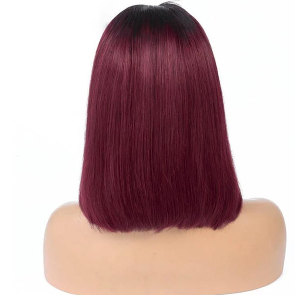 Short Straight 1B-99J Colored Bob Human Hair Wig - Image 3